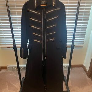 Goth-Punk Zipper Trenchcoat by 'Shrine' of Hollywood